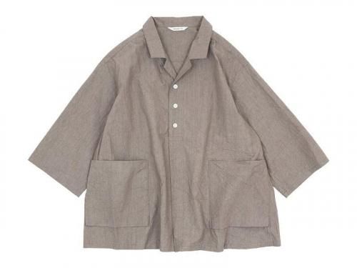 ordinary fits OPEN COLLAR SHIRTS KHAKI
