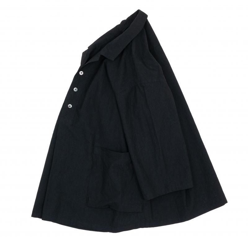 ordinary fits OPEN COLLAR SHIRTS BLACK