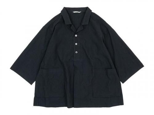 ordinary fits OPEN COLLAR SHIRTS BLACK