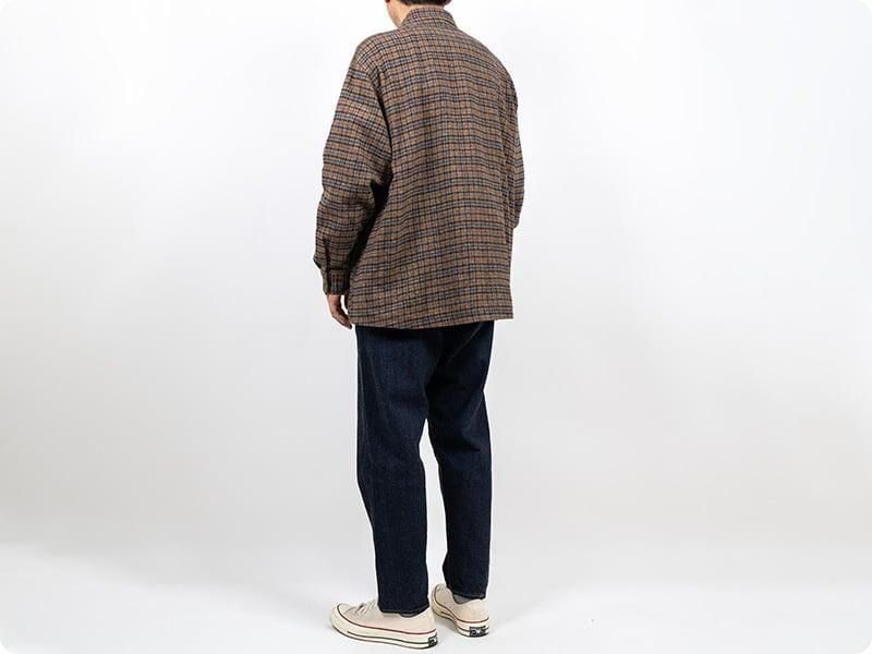 maillot tweedy cotton check shirt JK BROWN CHECK