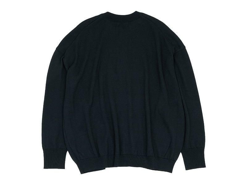 maillot mature boundary henley sweater DEEP GRAY