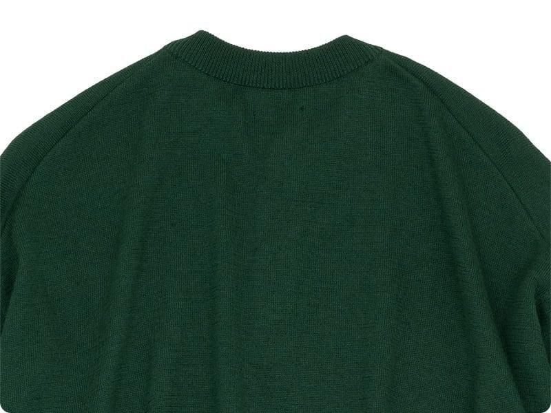 maillot mature boundary henley sweater GREEN