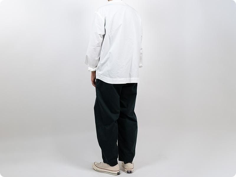 TUKI banana legs peach face twill garment dyed 26green