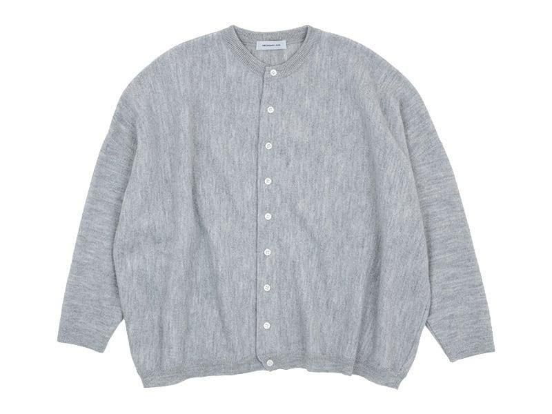 ordinary fits BARBER CARDIGAN LIGHT GRAY