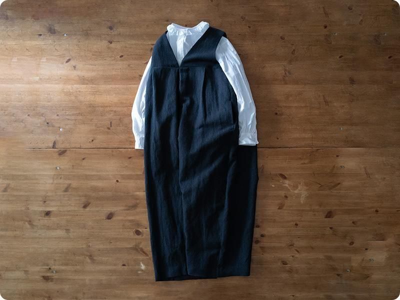 Atelier d'antan Dillonʥǥ Wool Linen Jumpsuit DARK GRAY