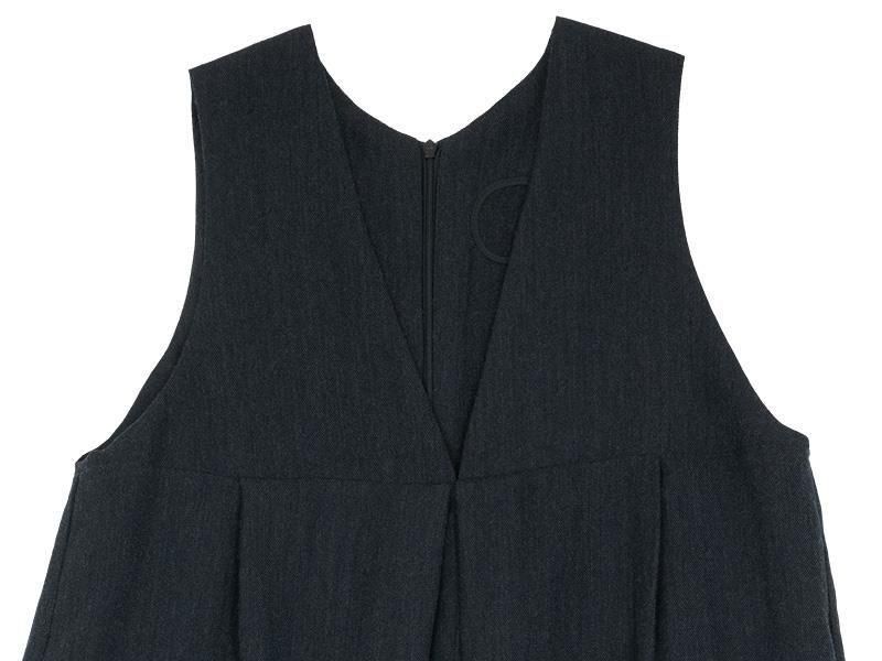 Atelier d'antan Dillonʥǥ Wool Linen Jumpsuit DARK GRAY