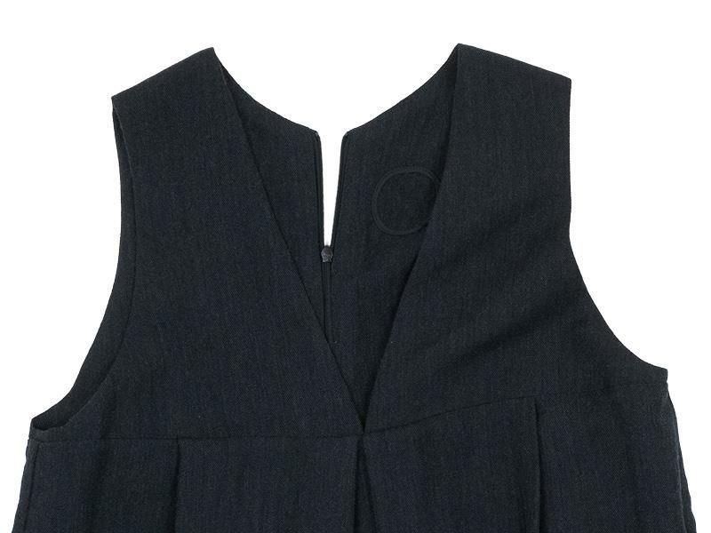 Atelier d'antan Dillonʥǥ Wool Linen Jumpsuit DARK GRAY