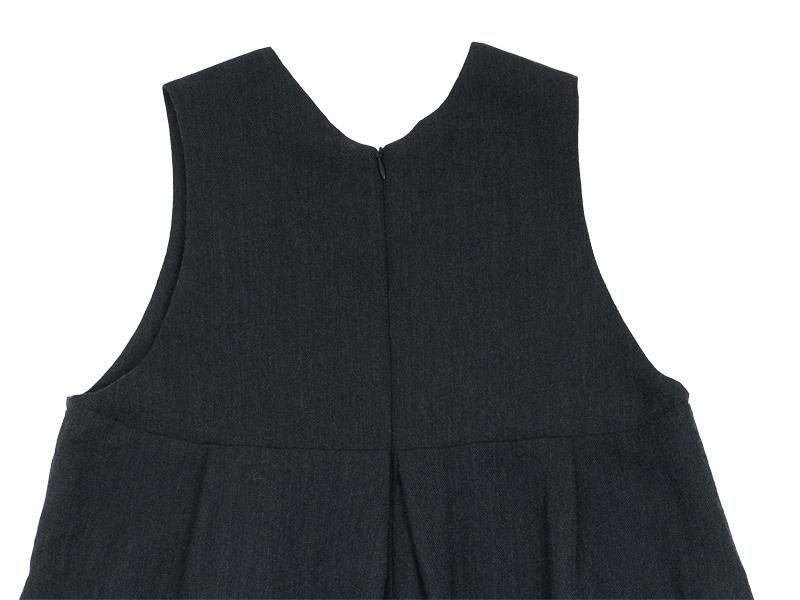 Atelier d'antan Dillonʥǥ Wool Linen Jumpsuit DARK GRAY