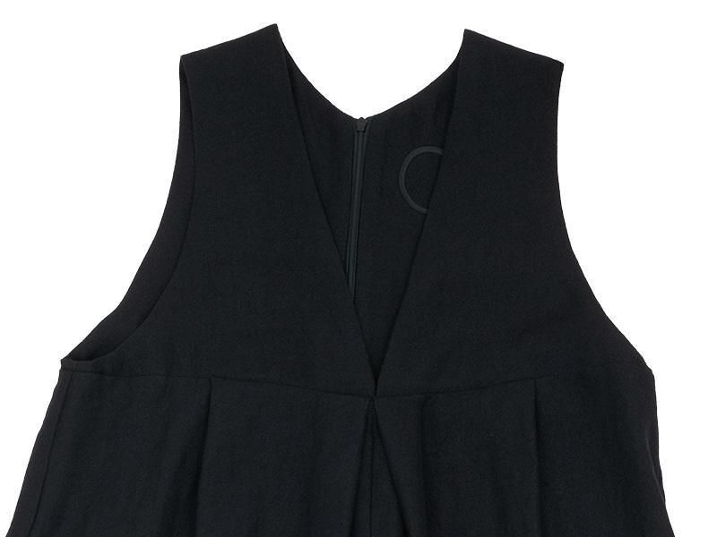 Atelier d'antan Dillonʥǥ Wool Linen Jumpsuit BLACK