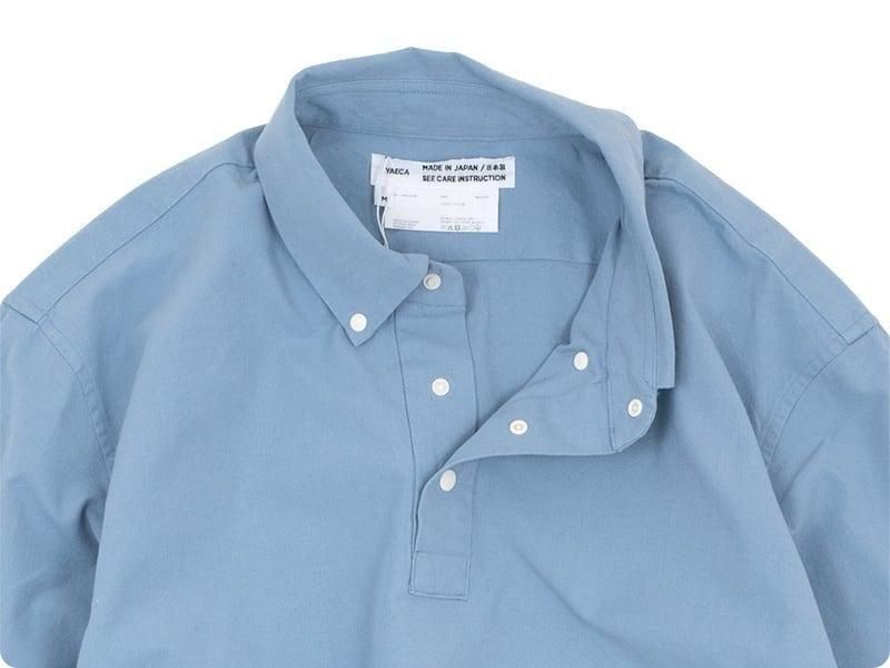 YAECA コンフォートシャツ スタンダードプルオーバー SAX 71 YAECA