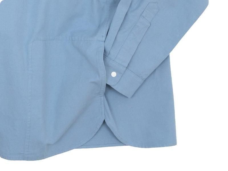 YAECA コンフォートシャツ スタンダードプルオーバー SAX 71