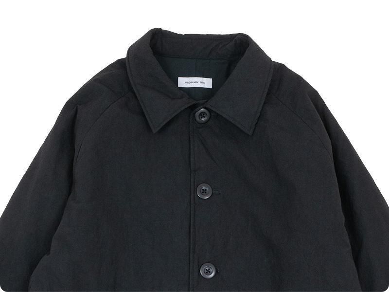 ordinary fits QUILT DELI COAT BLACK