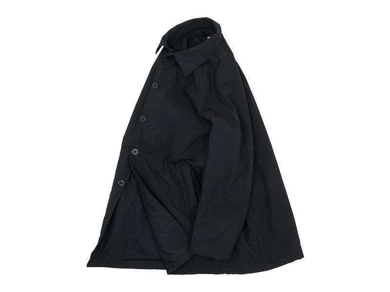 ordinary fits QUILT DELI COAT BLACK