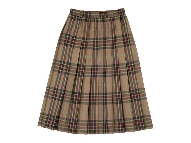 Charpentier de Vaisseau Bride O'neil of Dublin Kilt SkirtL-77 BEIGE x BROWN CHECK