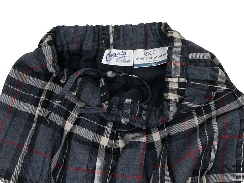 Charpentier de Vaisseau Bride O'neil of Dublin Kilt SkirtL-77 GRAY CHECK