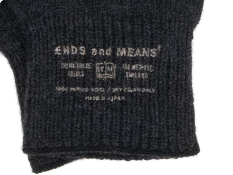 ENDS and MEANS Grandpa Gloves Mix Black