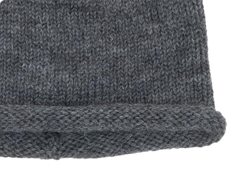 ENDS and MEANS Roll Up Wool Knit Cap Gray