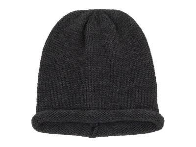 ENDS and MEANS Roll Up Wool Knit Cap Mix Chacoal Brown