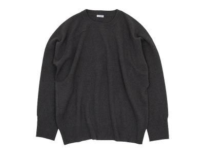 homspun ラム12G クルーネックプルオーバー グレー
