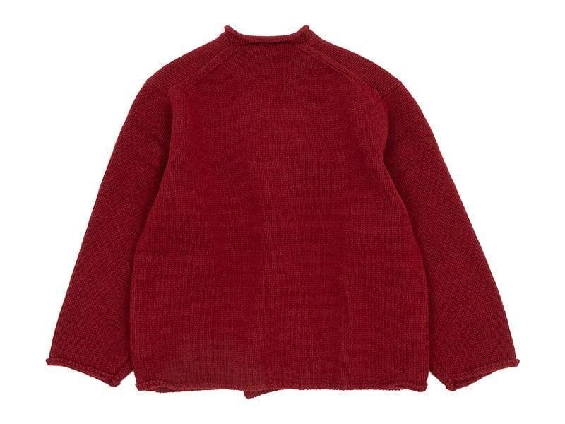 Atelier d'antan Degasʥɥ Wool Knit Cardigan DARK RED