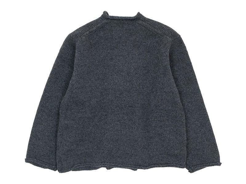 Atelier d'antan Degasʥɥ Wool Knit Cardigan DARK GRAY