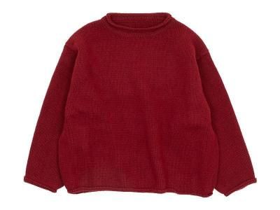 Atelier d'antan Rubin(ルビン) Wool Knit Crew DARK RED