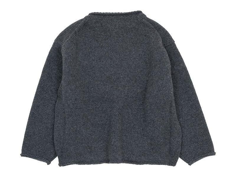 atelier d'antan ☆今期新品RUBIN WOO L kint Atelier d'antan Rubin（ルビン） Wool Knit Crew DARK GRAY Atelier d