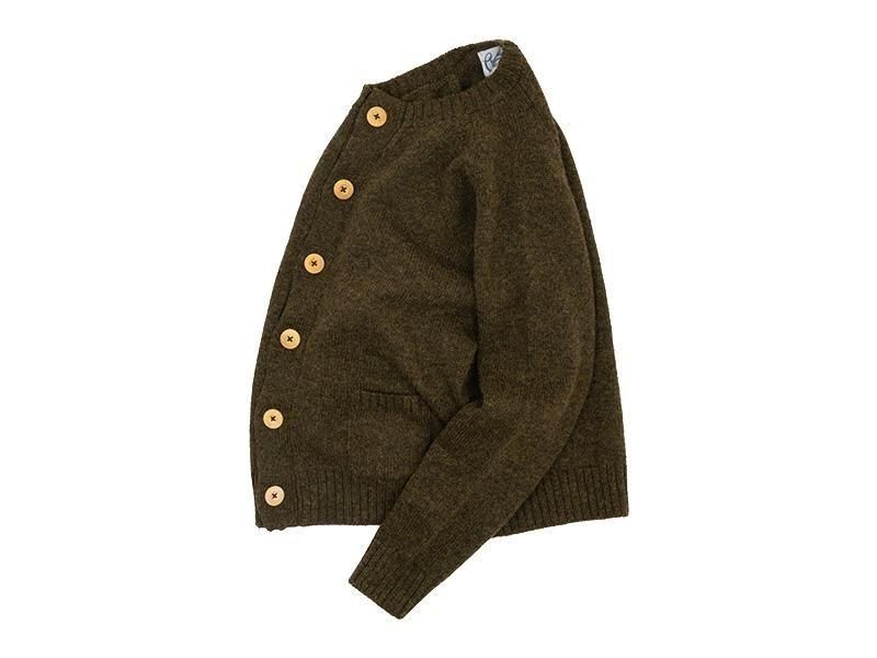 Charpentier de Vaisseau Katie Crew Neck Knit Cardigan OLIVE
