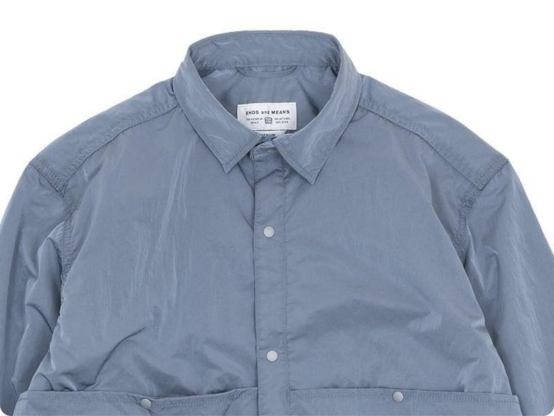 ENDS and MEANS Light Shirts Jacket Ash Blue