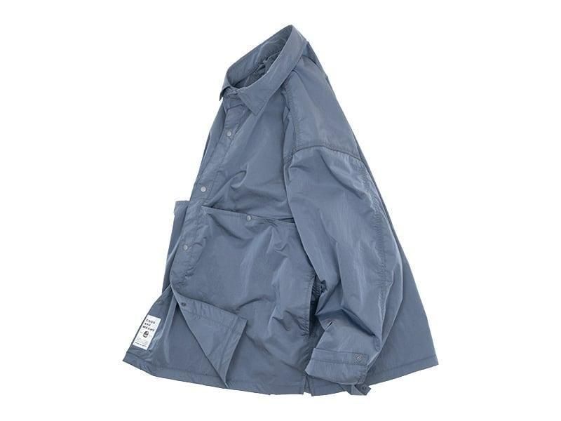 ENDS and MEANS Light Shirts Jacket Ash Blue