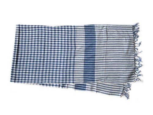 niki-toto KHADI TOWEL BLUE x BLUE CHECK