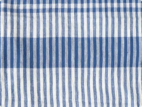 niki-toto KHADI TOWEL BLUE x BLUE CHECK
