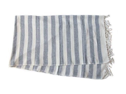 niki-toto KHADI TOWEL BLUE LINE