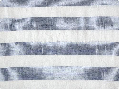 niki-toto KHADI TOWEL BLUE LINE