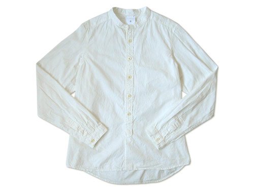 maillot band collar shirts WHITE