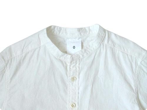 maillot band collar shirts WHITE