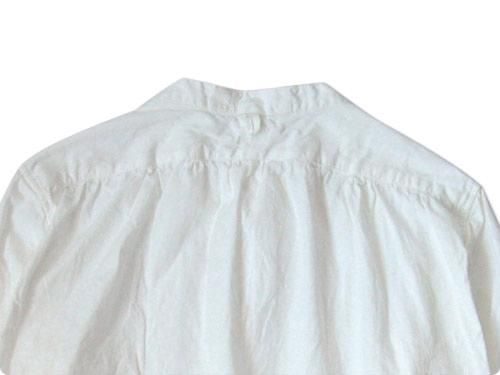 maillot band collar shirts WHITE