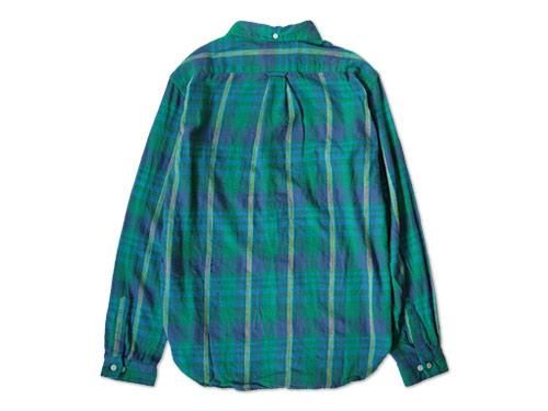 dip COTTON FLANNEL CHECK SHIRTS BLUE