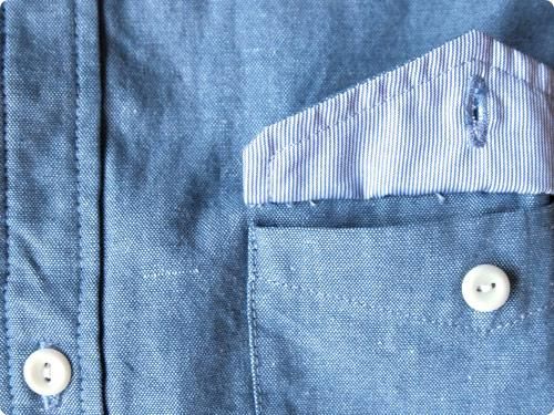 dip ITALIAN NAVY CHAMBRAY SHIRTS