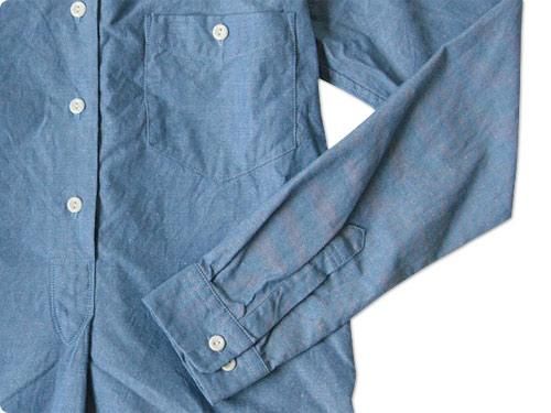dip ITALIAN NAVY CHAMBRAY SHIRTS ONEPIECE