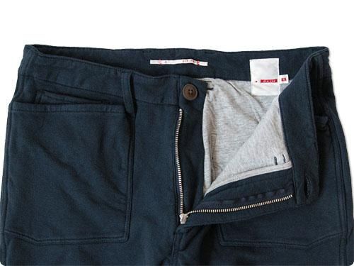 dip cut & sewn double layer pants NAVY