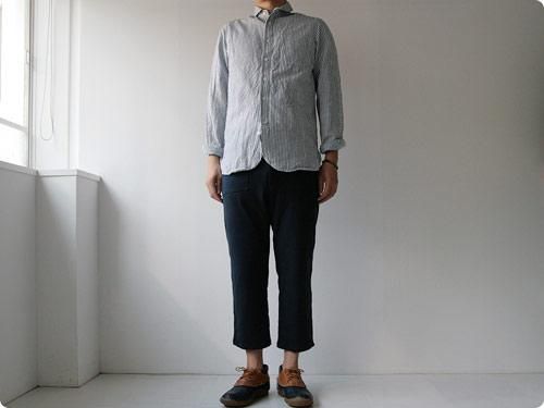 dip cut & sewn double layer pants NAVY