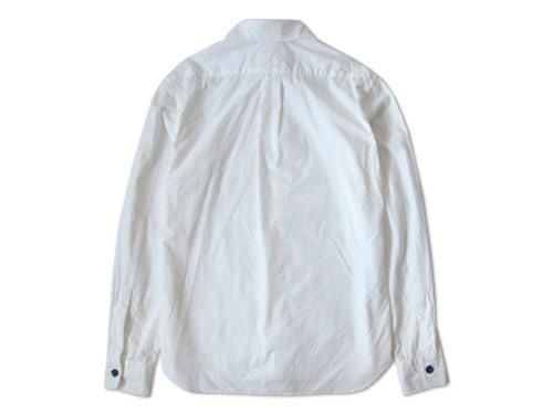 美品 EEL (iz) M 陶器のボタン シャツ 長袖 白無地 コットン 美品 EEL (iz) M 陶器のボタン シャツ 長袖 白無地 コットン