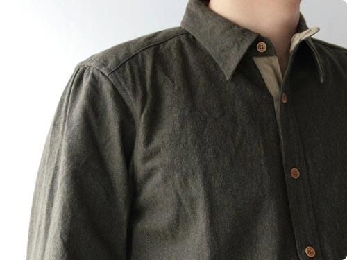 TATAMIZE P/O SHIRTS WOOL NAVY