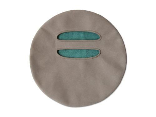 ߥ circle bag mini 2LIGHT GRAY x TURQUOISE