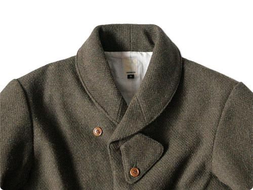 TATAMIZE SHAWL COLLAR JACKET OLIVE TA210001