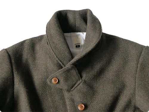 TATAMIZE SHAWL COLLAR JACKET OLIVE TA210001