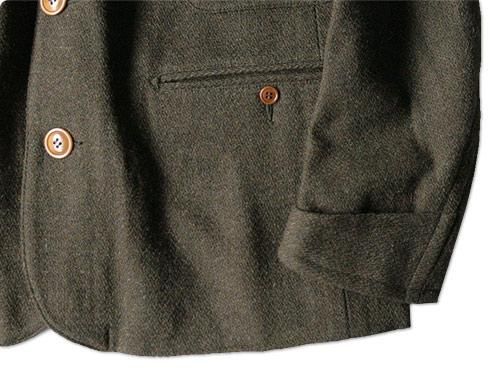 TATAMIZE SHAWL COLLAR JACKET OLIVE TA210001