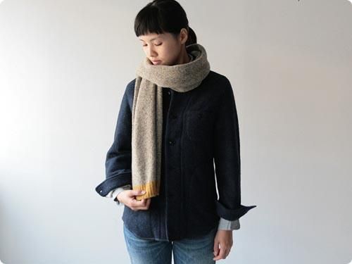 NOR' EASTERLY WOOL SCARF MUSHROOM