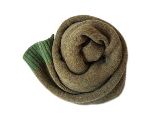 NOR' EASTERLY WOOL SCARF ASPARAGUS